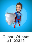 Blue And Red White Female Super Hero Clipart #1402345 by Julos