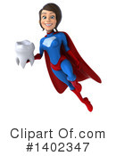 Blue And Red White Female Super Hero Clipart #1402347 by Julos