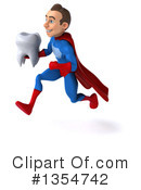 Blue And Red White Male Super Hero Clipart #1354742 by Julos
