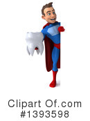 Blue And Red White Male Super Hero Clipart #1393598 by Julos