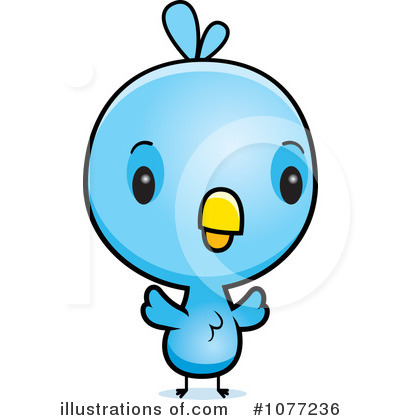 Royalty-Free (RF) Blue Bird Clipart Illustration by Cory Thoman - Stock Sample #1077236