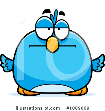 Royalty-Free (RF) Blue Bird Clipart Illustration by Cory Thoman - Stock Sample #1089669