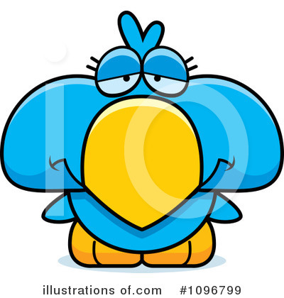 Royalty-Free (RF) Blue Bird Clipart Illustration by Cory Thoman - Stock Sample #1096799