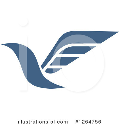 Royalty-Free (RF) Blue Bird Clipart Illustration by Vector Tradition SM - Stock Sample #1264756