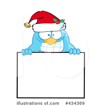 Royalty-Free (RF) Blue Bird Clipart Illustration by Hit Toon - Stock Sample #434369