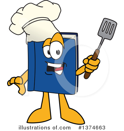Royalty-Free (RF) Blue Book Clipart Illustration by Mascot Junction - Stock Sample #1374663