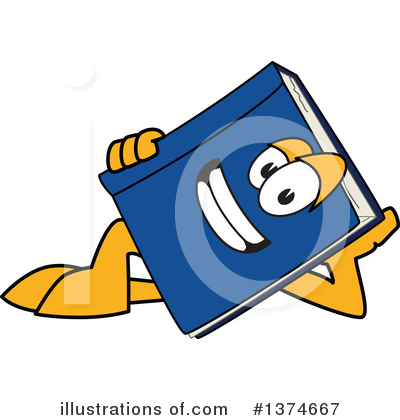 Royalty-Free (RF) Blue Book Clipart Illustration by Mascot Junction - Stock Sample #1374667