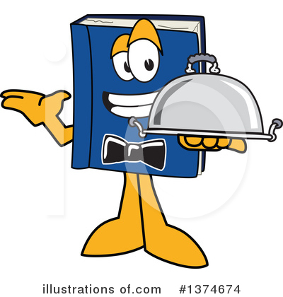 Royalty-Free (RF) Blue Book Clipart Illustration by Mascot Junction - Stock Sample #1374674
