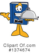 Blue Book Clipart #1374674 by Mascot Junction