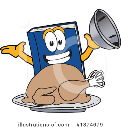 Royalty-Free (RF) Blue Book Clipart Illustration by Mascot Junction - Stock Sample #1374679