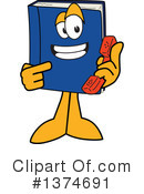 Blue Book Clipart #1374691 by Mascot Junction