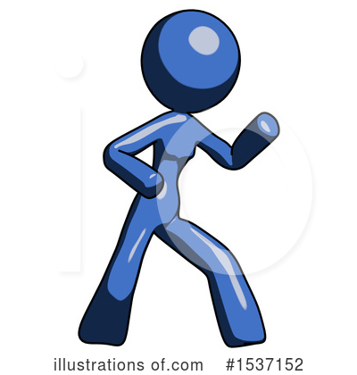 Royalty-Free (RF) Blue Design Mascot Clipart Illustration by Leo Blanchette - Stock Sample #1537152