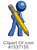 Blue Design Mascot Clipart #1537155 by Leo Blanchette