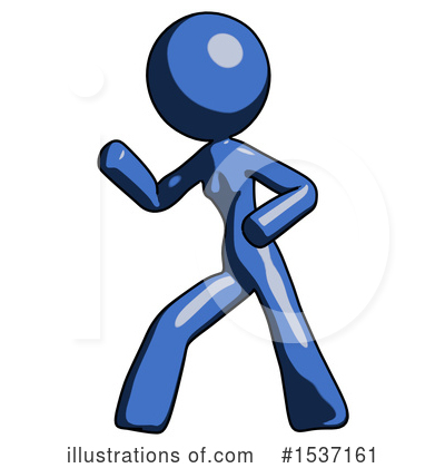 Royalty-Free (RF) Blue Design Mascot Clipart Illustration by Leo Blanchette - Stock Sample #1537161