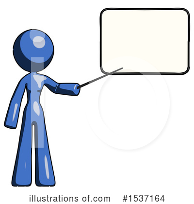 Royalty-Free (RF) Blue Design Mascot Clipart Illustration by Leo Blanchette - Stock Sample #1537164