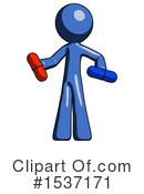 Blue Design Mascot Clipart #1537171 by Leo Blanchette