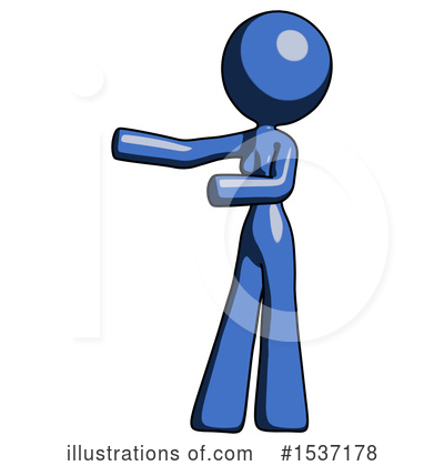 Royalty-Free (RF) Blue Design Mascot Clipart Illustration by Leo Blanchette - Stock Sample #1537178