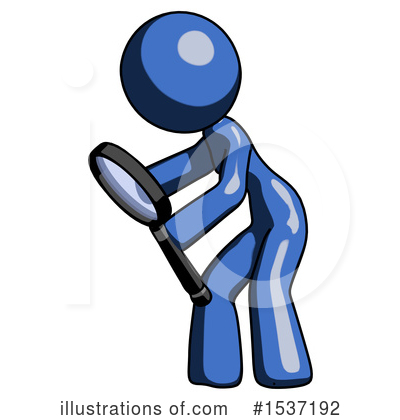 Royalty-Free (RF) Blue Design Mascot Clipart Illustration by Leo Blanchette - Stock Sample #1537192