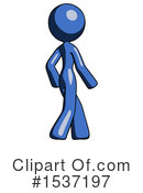 Blue Design Mascot Clipart #1537197 by Leo Blanchette