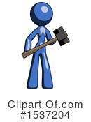 Blue Design Mascot Clipart #1537204 by Leo Blanchette
