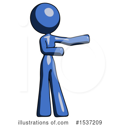 Royalty-Free (RF) Blue Design Mascot Clipart Illustration by Leo Blanchette - Stock Sample #1537209