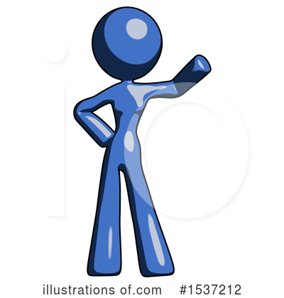 Royalty-Free (RF) Blue Design Mascot Clipart Illustration by Leo Blanchette - Stock Sample #1537212