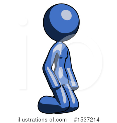 Royalty-Free (RF) Blue Design Mascot Clipart Illustration by Leo Blanchette - Stock Sample #1537214
