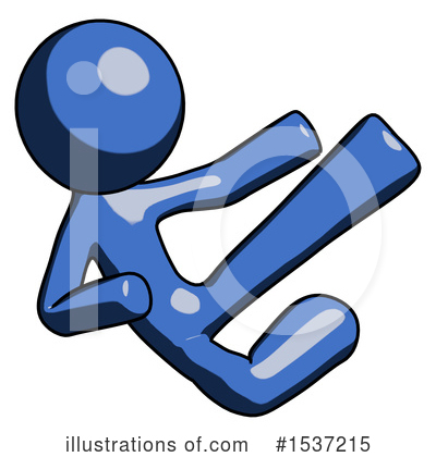 Royalty-Free (RF) Blue Design Mascot Clipart Illustration by Leo Blanchette - Stock Sample #1537215