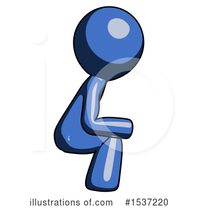 Royalty-Free (RF) Blue Design Mascot Clipart Illustration by Leo Blanchette - Stock Sample #1537220