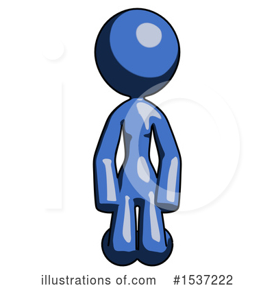 Royalty-Free (RF) Blue Design Mascot Clipart Illustration by Leo Blanchette - Stock Sample #1537222