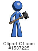 Blue Design Mascot Clipart #1537225 by Leo Blanchette