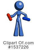 Blue Design Mascot Clipart #1537226 by Leo Blanchette