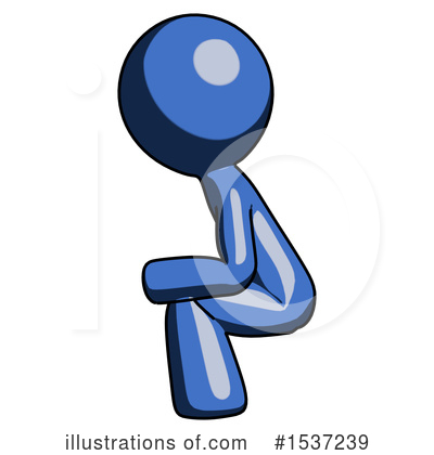 Royalty-Free (RF) Blue Design Mascot Clipart Illustration by Leo Blanchette - Stock Sample #1537239