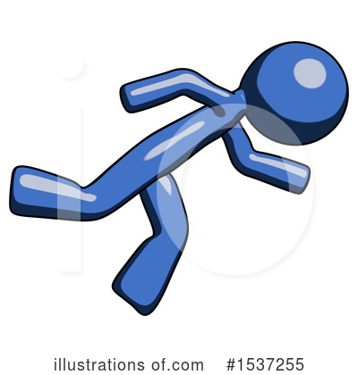 Royalty-Free (RF) Blue Design Mascot Clipart Illustration by Leo Blanchette - Stock Sample #1537255