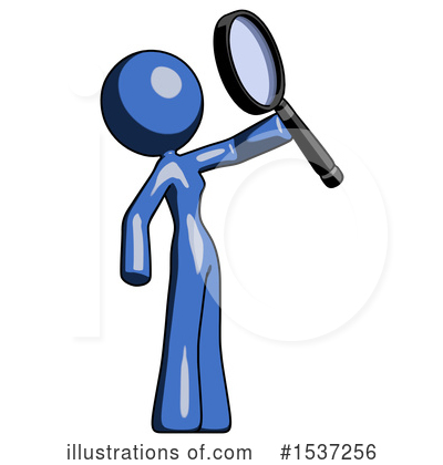 Royalty-Free (RF) Blue Design Mascot Clipart Illustration by Leo Blanchette - Stock Sample #1537256