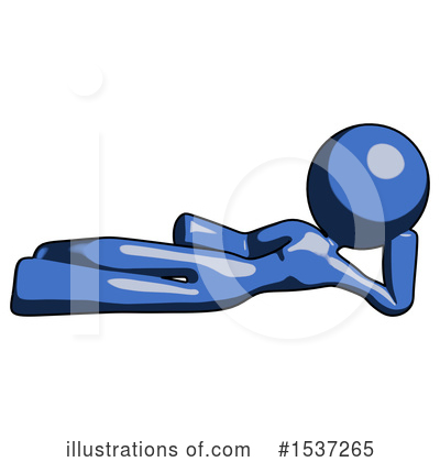 Royalty-Free (RF) Blue Design Mascot Clipart Illustration by Leo Blanchette - Stock Sample #1537265