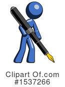 Blue Design Mascot Clipart #1537266 by Leo Blanchette
