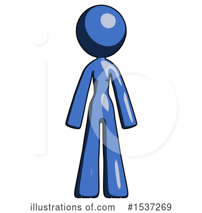 Royalty-Free (RF) Blue Design Mascot Clipart Illustration by Leo Blanchette - Stock Sample #1537269