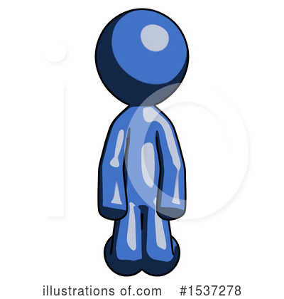 Royalty-Free (RF) Blue Design Mascot Clipart Illustration by Leo Blanchette - Stock Sample #1537278