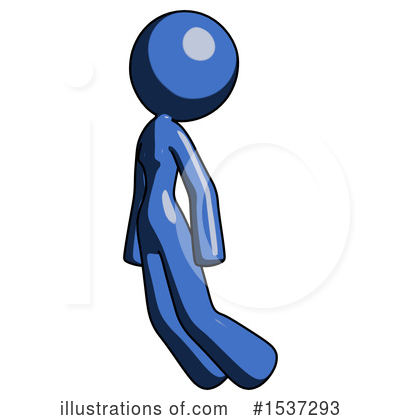 Royalty-Free (RF) Blue Design Mascot Clipart Illustration by Leo Blanchette - Stock Sample #1537293