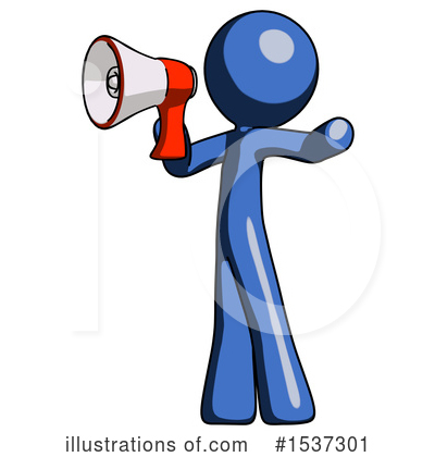Royalty-Free (RF) Blue Design Mascot Clipart Illustration by Leo Blanchette - Stock Sample #1537301