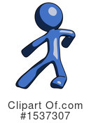 Blue Design Mascot Clipart #1537307 by Leo Blanchette