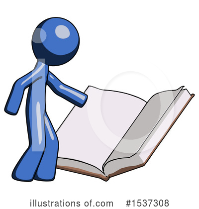 Royalty-Free (RF) Blue Design Mascot Clipart Illustration by Leo Blanchette - Stock Sample #1537308