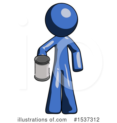 Royalty-Free (RF) Blue Design Mascot Clipart Illustration by Leo Blanchette - Stock Sample #1537312