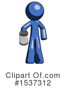 Blue Design Mascot Clipart #1537312 by Leo Blanchette
