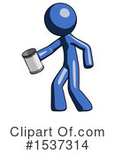 Blue Design Mascot Clipart #1537314 by Leo Blanchette