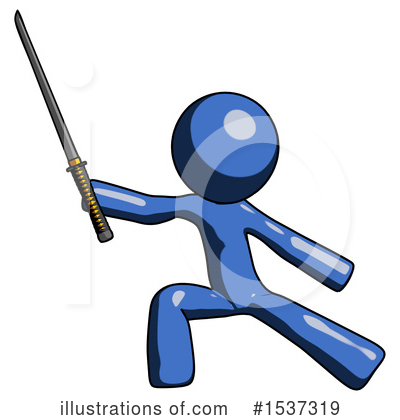 Royalty-Free (RF) Blue Design Mascot Clipart Illustration by Leo Blanchette - Stock Sample #1537319