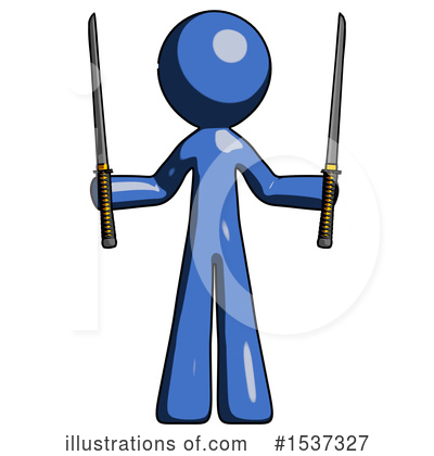 Royalty-Free (RF) Blue Design Mascot Clipart Illustration by Leo Blanchette - Stock Sample #1537327