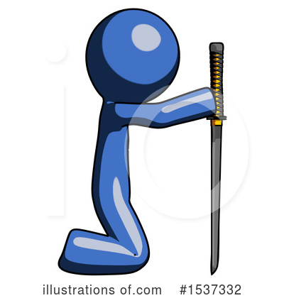 Royalty-Free (RF) Blue Design Mascot Clipart Illustration by Leo Blanchette - Stock Sample #1537332