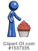 Blue Design Mascot Clipart #1537335 by Leo Blanchette